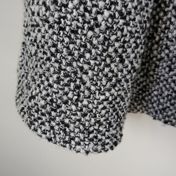 Free People Tweed Satellite Image Swing Coat Size Large Hooded Jacket -HOST PICK - Picture 8 of 16